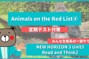 定期テスト New Horizon 中3 Unit3 Animals On The Red List 単語 和訳 英作文トレーニング 英語 Teite Channel