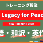 A-Legacy-for-Peace-NEW-HORIZON-3-Unit5-トレーニング
