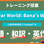 Dear World Bana's War - LANDMARK 1 Lesson7-4 practice