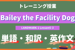 Bailey the Facility Dog - LANDMARK 1 Lesson5-3 practice