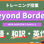 Beyond-Borders-NEW-HORIZON-Ⅲ-Unit-6-3-practice