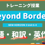 Beyond-Borders-NEW-HORIZON-Ⅲ-Unit-6-4-practice