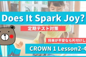 Does It Spark Joy -CROWN1 Lesson2-4